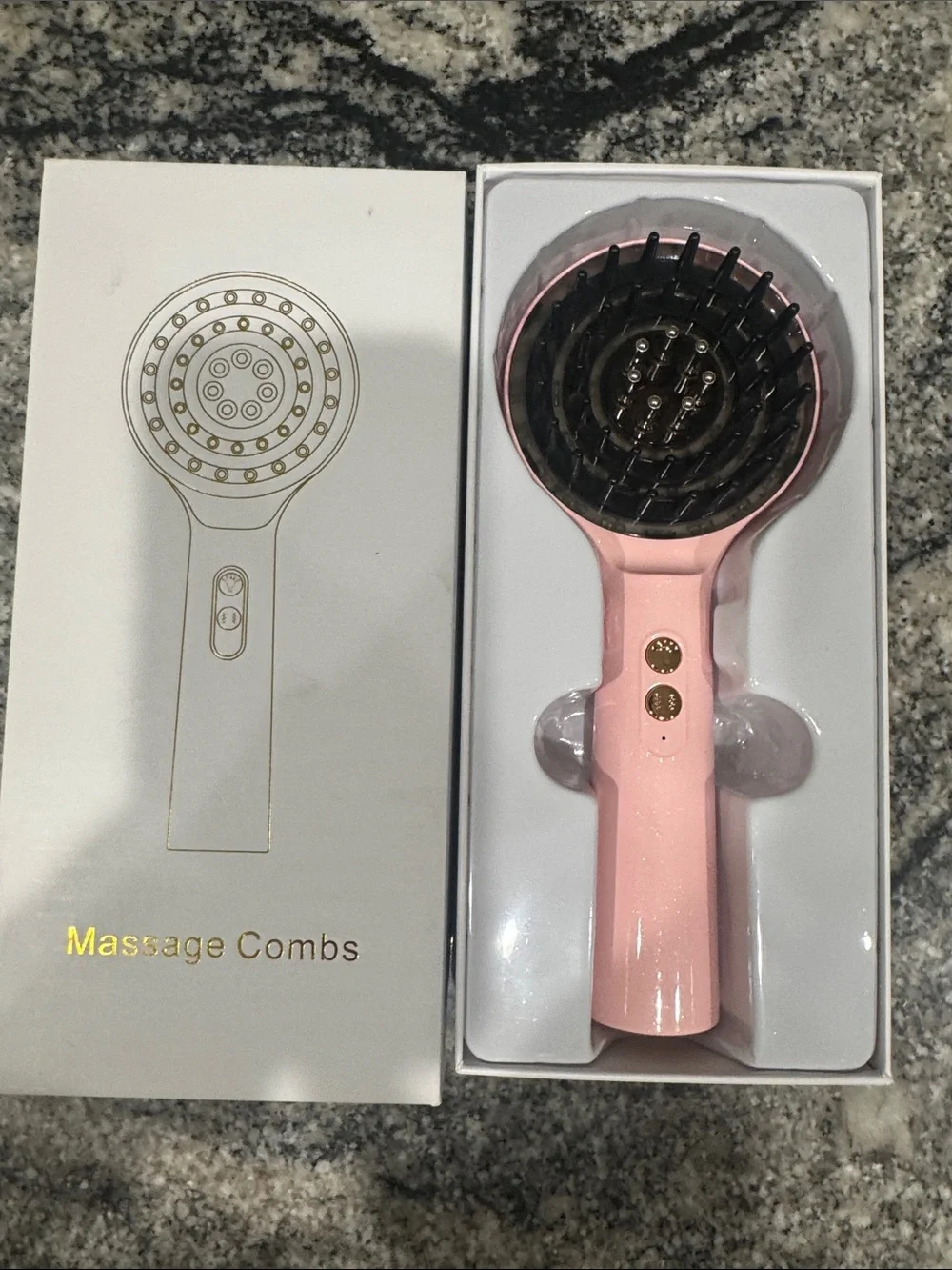 Pink Electric Massage Comb